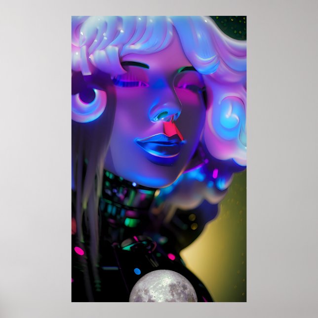 Dreams of a Mood So Blue - Ken Gage Art Poster (Framsidan)