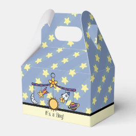 Dreams of Space Mobile Baby Shower Favor Box Presentaskar