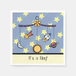 Dreams of Space Mobile Baby Shower Napkins Pappersservett