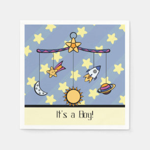 Dreams of Space Mobile Baby Shower Napkins Pappersservett