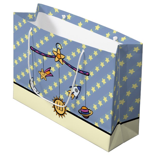 Dreams of Space Mobile Gift Bag (Framsidan Vinklad)