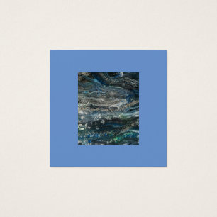 Dreams of the Sea abstrakt-målarprofilkort Fyrkantigt Visitkort