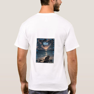 Dreams on Sea - Sunset Beach Back Print Manar T Shirt