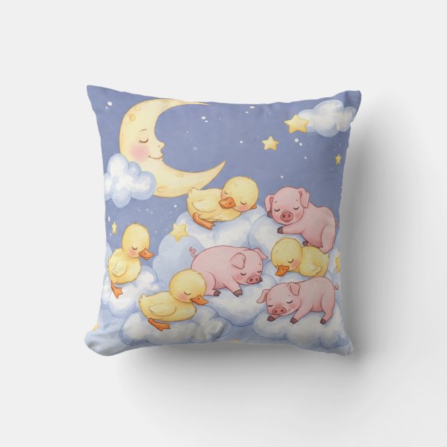 Dreams on Soft Pillows, Piglets and Duckling Kudde (Framsida)