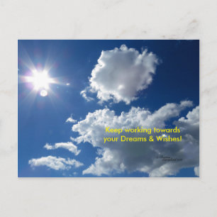 Dreams önskemål Clouds sol vykort