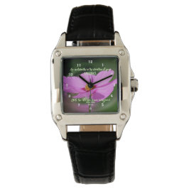 Dreams Quote Cosmos Flower Inspirational Armbandsur