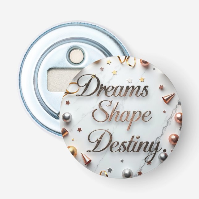 Dreams Shape Destiny Flasköppnare (Framsidan)