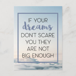 Dreams Skrämmer dig citat Vykort