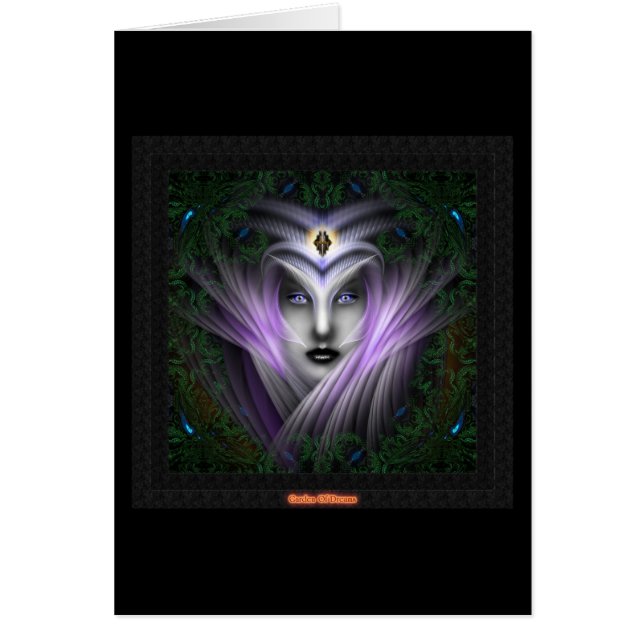 Dreams trädgård hälsningskort (Framsidan)