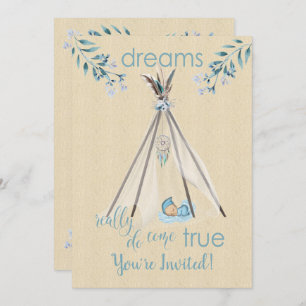Dreams Verkligen Do Kom True Boho DreamCatcher Tip Inbjudningar