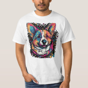 Dreamscape: Etheral Welsh Corgi Surrealist Digita T Shirt