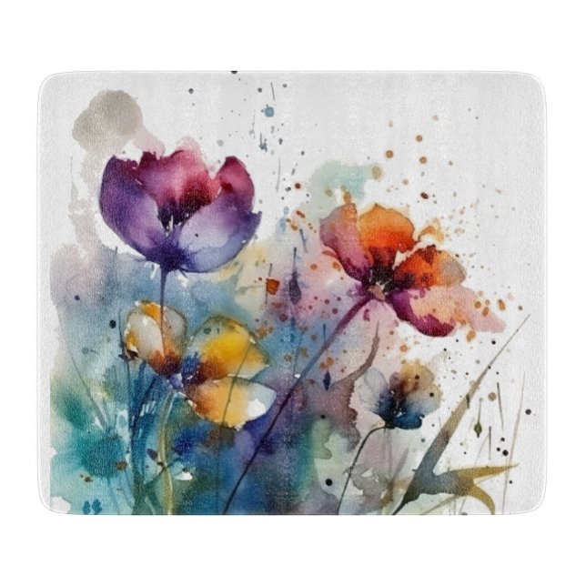 Dreamscape Garden: Abstrakt Watercolor Flower (Framsidan)
