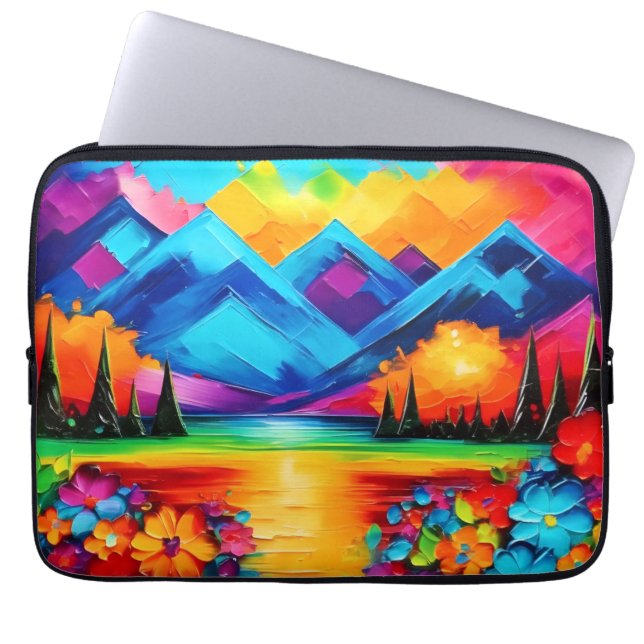 Dreamscape Horizon-målning Laptop Fodral (Framsidan)