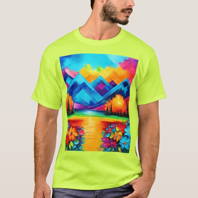 Dreamscape Horizon-målning T Shirt (Framsida)