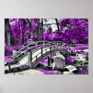Dreamscape Lila Forest Poster