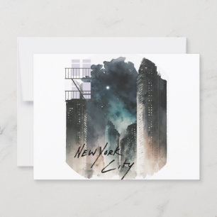 Dreamscape New York, Ljus, Painting City Vykort