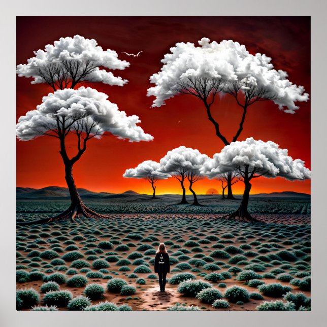 Dreamscape of Clouds and Solitude Poster (Framsidan)