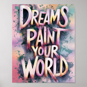 Dreamscape Typografi Poster