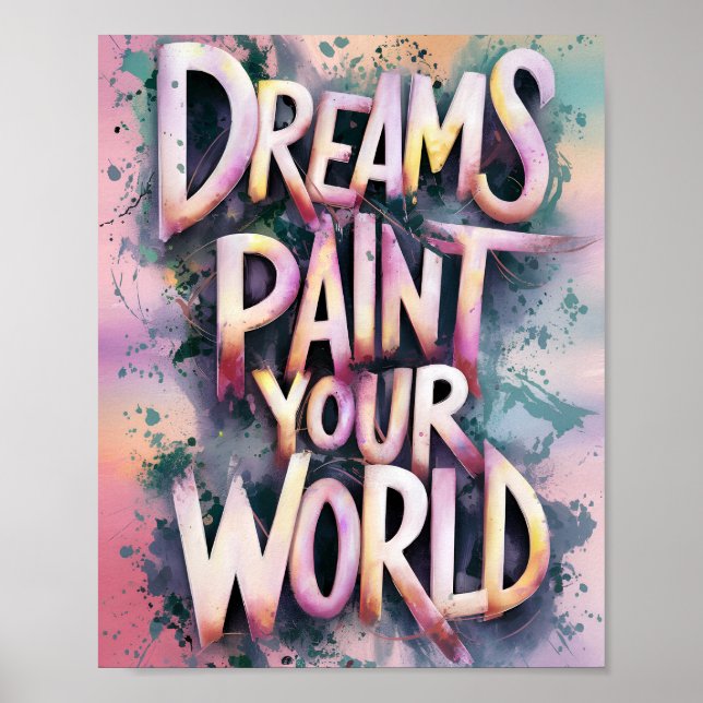 Dreamscape Typografi Poster (Framsidan)