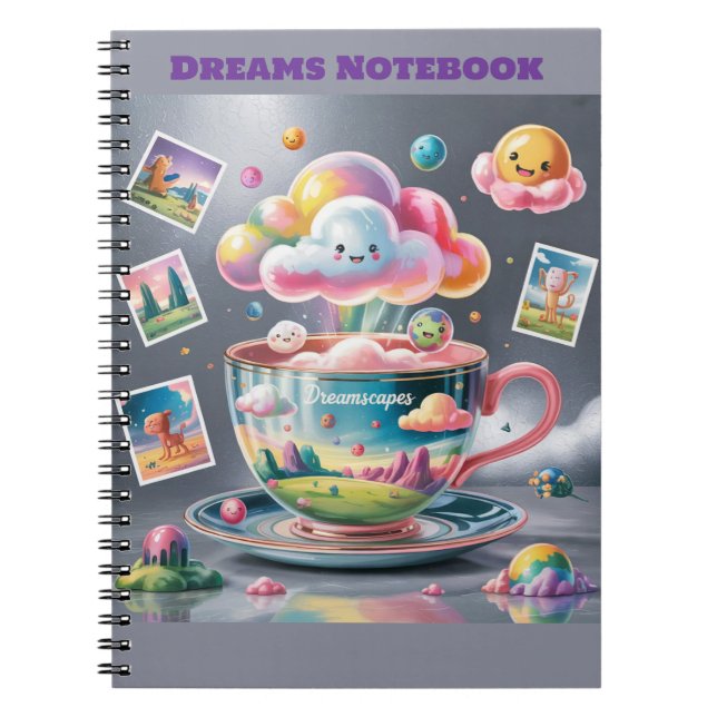 Dreamscapes Dreams Notebook Anteckningsbok (Framsidan)