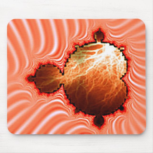 Dreamsicle Mandelbrot Med Blixtar Musmatta (Framsidan)