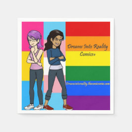 DreamsIntoRealityComics Bara de två amerikanska ko Pappersservett