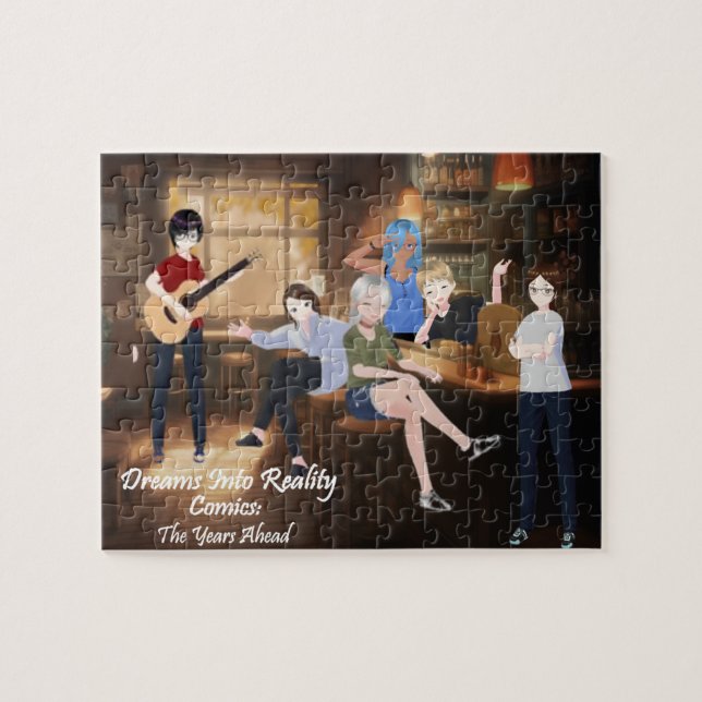 DreamsIntoRealityComics Pub Cover Art Pussel (Horisontell)