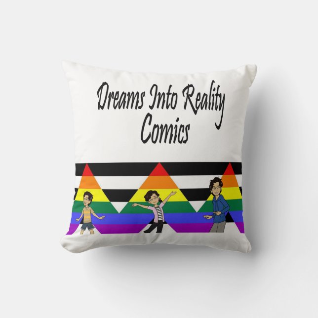 DreamsIntoRealityComics the Kids Cover Art Kudde (Framsida)