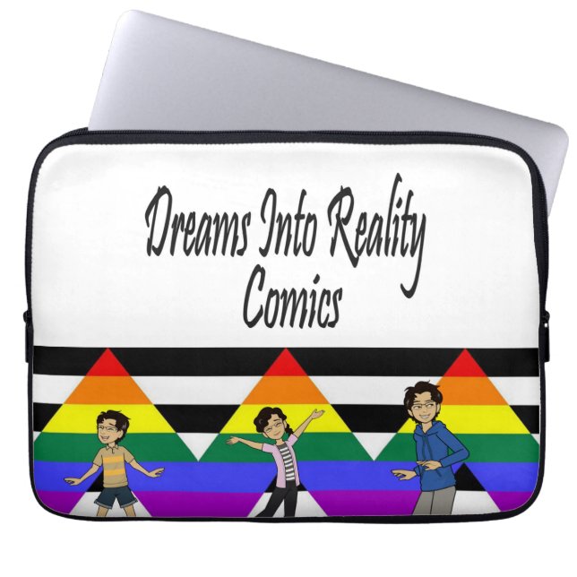 DreamsIntoRealityComics the Kids Cover Art Laptop Fodral (Framsidan)