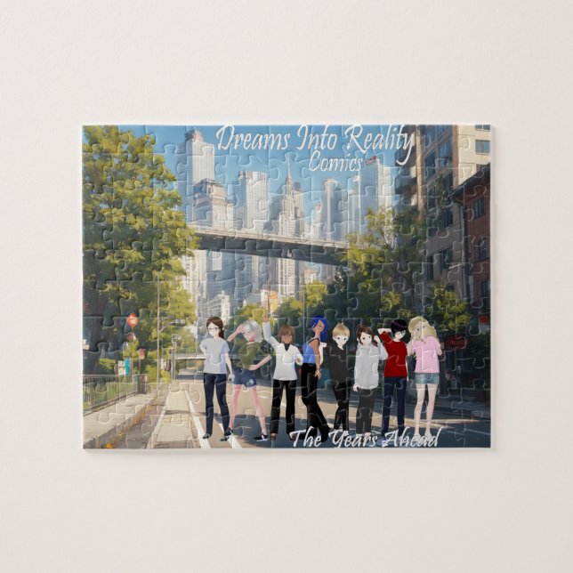 DreamsIntoRealityComics the Years Ahead Cover Art Pussel (Horisontell)