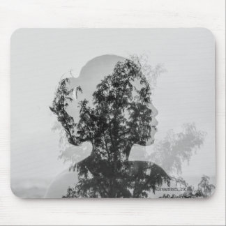 Dreamtech_Inc: Black and White Minimalist Mousepad Musmatta