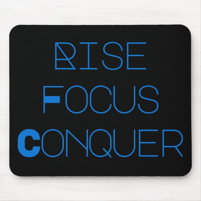Dreamtech_Inc: Rise, Focus, Conquer Desk Mats Musmatta (Framsidan)