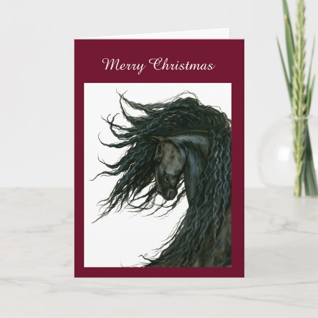 DreamWalker Horse Anpassningsbar Card av Bihrle Helgkort (Framsida)