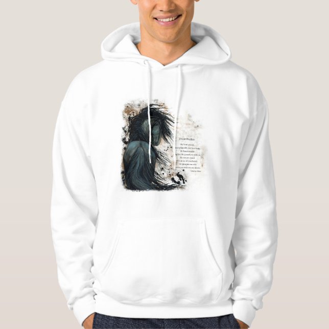 DreamWalker Horse by Bihrle Verse Hoodie (Framsida)