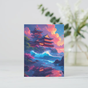 Dreamwave Pagoda vid havet Vykort