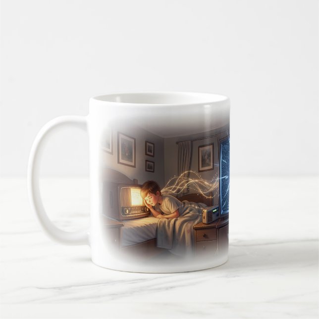 Dreamwave-signaler och Wonder-poster Kaffemugg (Vänster)
