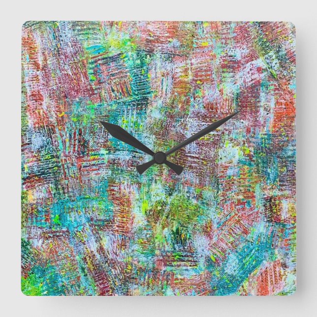 Dreamweaver Wall Clock Fyrkantig Klocka (Framsida)