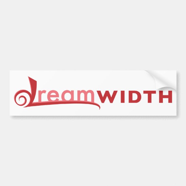 Dreamwidth Bumper Sticker Bildekal (Framsidan)
