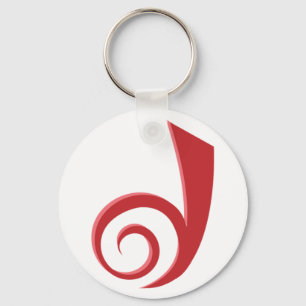 Dreamwidth "D" keychain Nyckelring