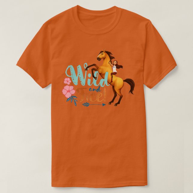 DreamWorks Spirit Riding Free Spirit Vild och Free T Shirt (Design framsida)
