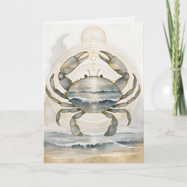Dreamwoven Guardian Crab Greeting Card Kort (Framsida)