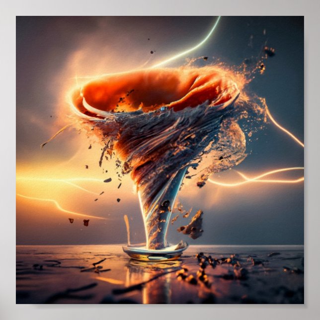 Dreamy AI-genererat landskap Poster (Framsidan)