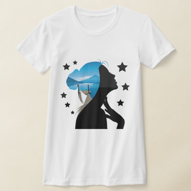 Dreamy ansikte t shirt (Laydown)