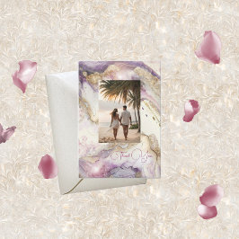 Dreamy Aquarella Bröllop tackkort Inbjudningar