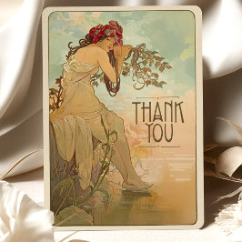 Dreamy Art nouveau - tackkort Inbjudningar