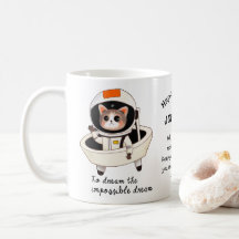 Dreamy astrocat anpassningsbar kaffe mugg