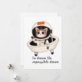 Dreamy astrocat julkort
