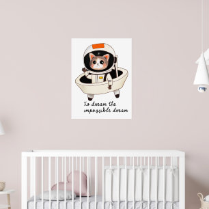 Dreamy astrocat poster