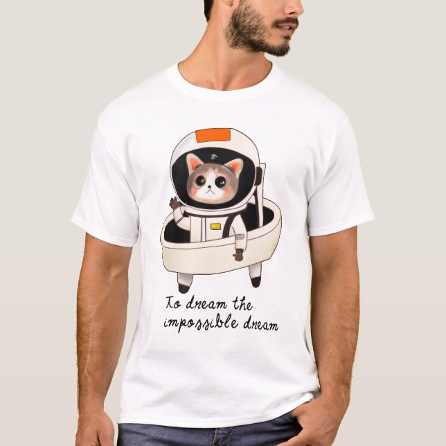 Dreamy astrocat t shirt (Framsida)