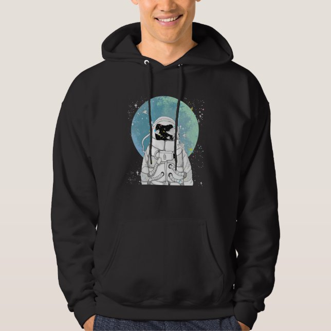 Dreamy Astronaut Rocket Space Travel Blast Off Men Hoodie (Framsida)